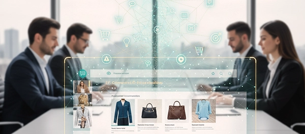 E-commerce digital marketing campaign boosting sales with AI